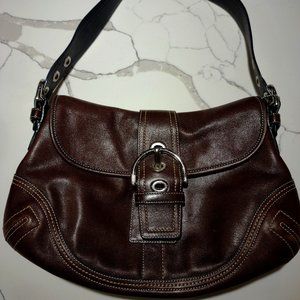 Vintage Coach Soho Should Bag Brown Leather